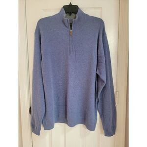 JWN Men's Cashmere Crewneck  Sweater 1/2 Zip L